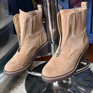 Tan Suede Ankle Boots